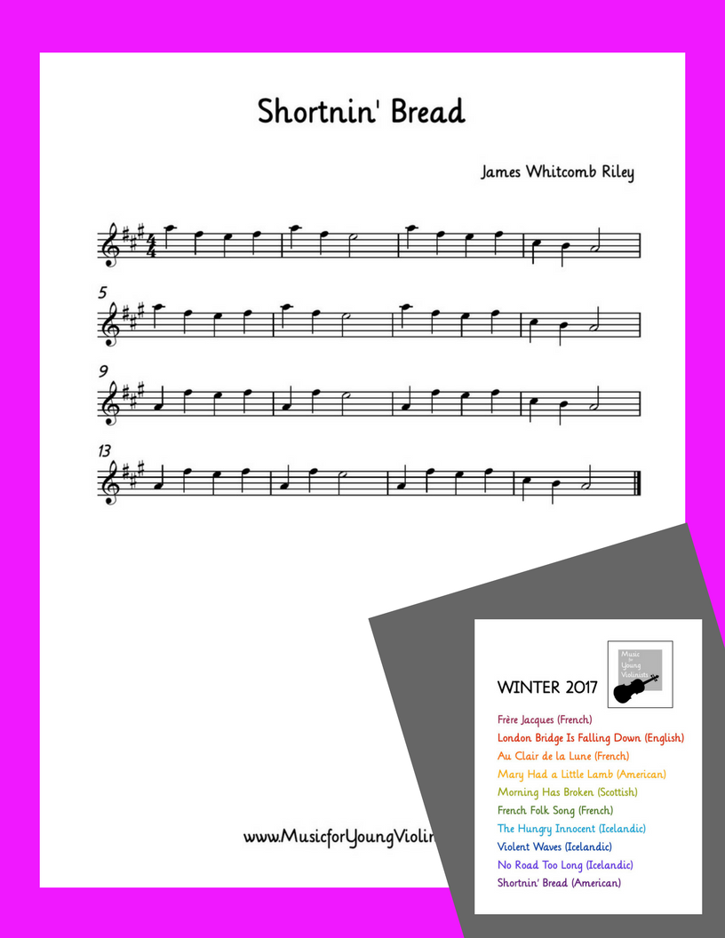 Shortnin' Bread Violin