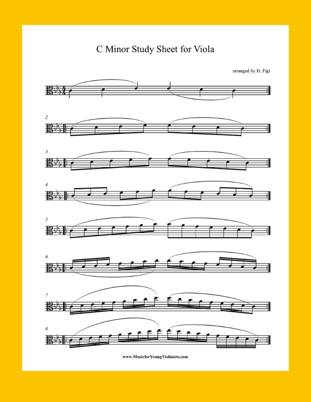 Viola Scale Sheet
