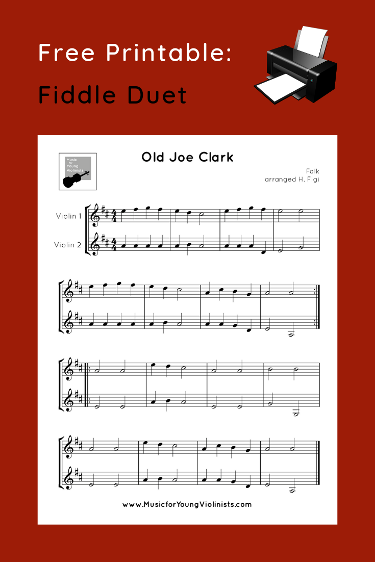 Fiddle Duet Free Printable