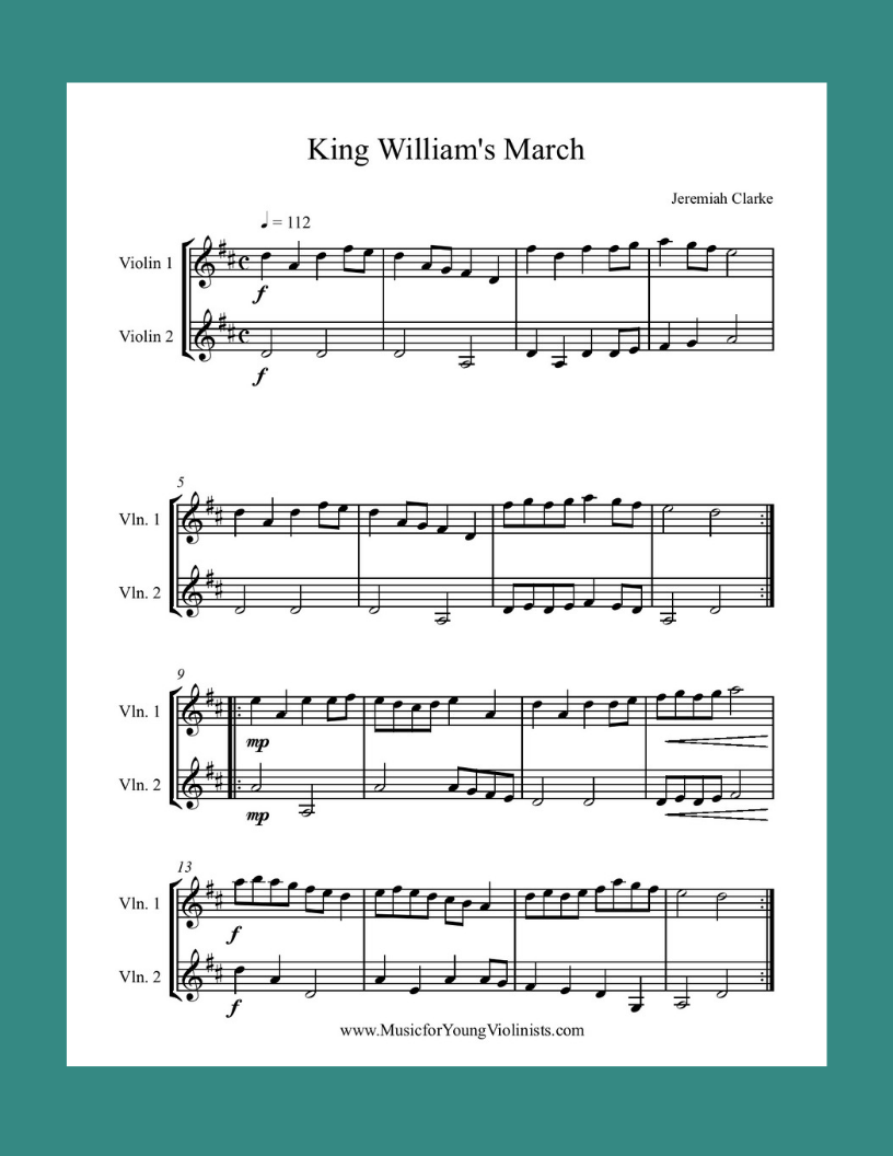 King Williams March