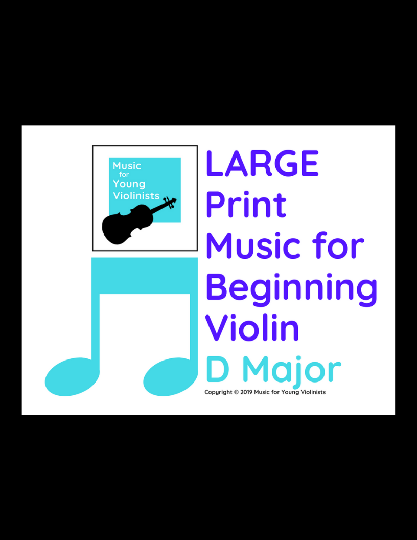 Large Print Violin Sheets