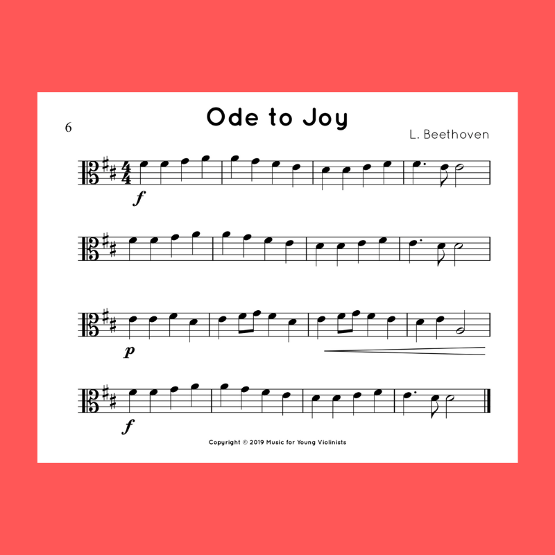 håndflade kultur Ved Ode to Joy Music - Violin Sheet Music, Free PDFs, Video Tutorials & Expert  Practice Tips!