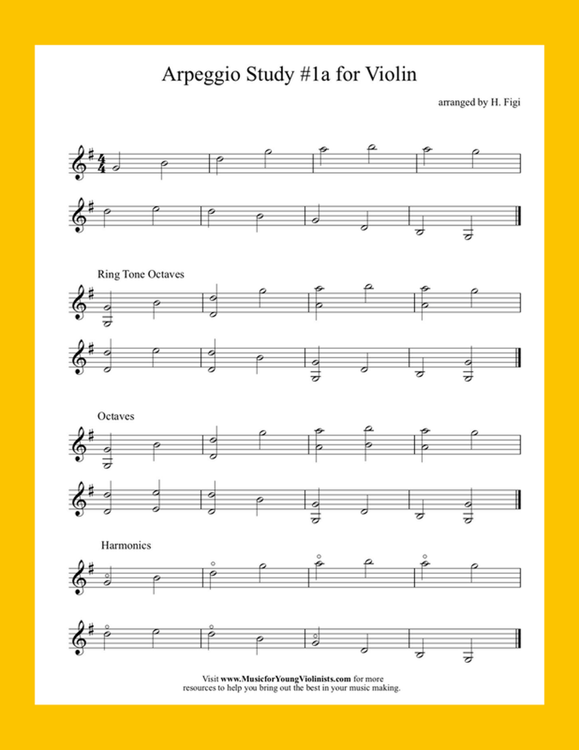 Arpeggios for Violin PDF