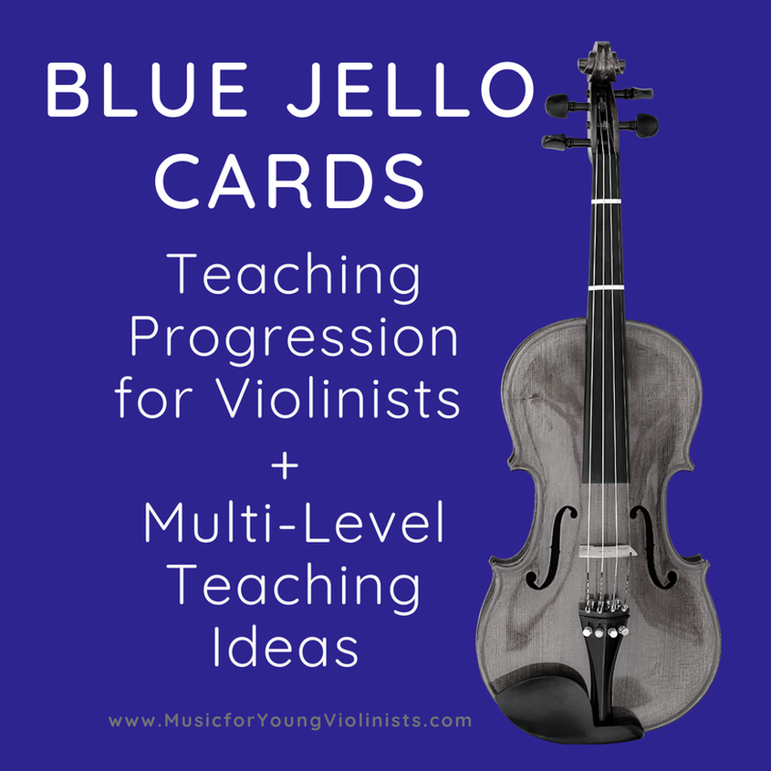 Blue Jello Cards Violin