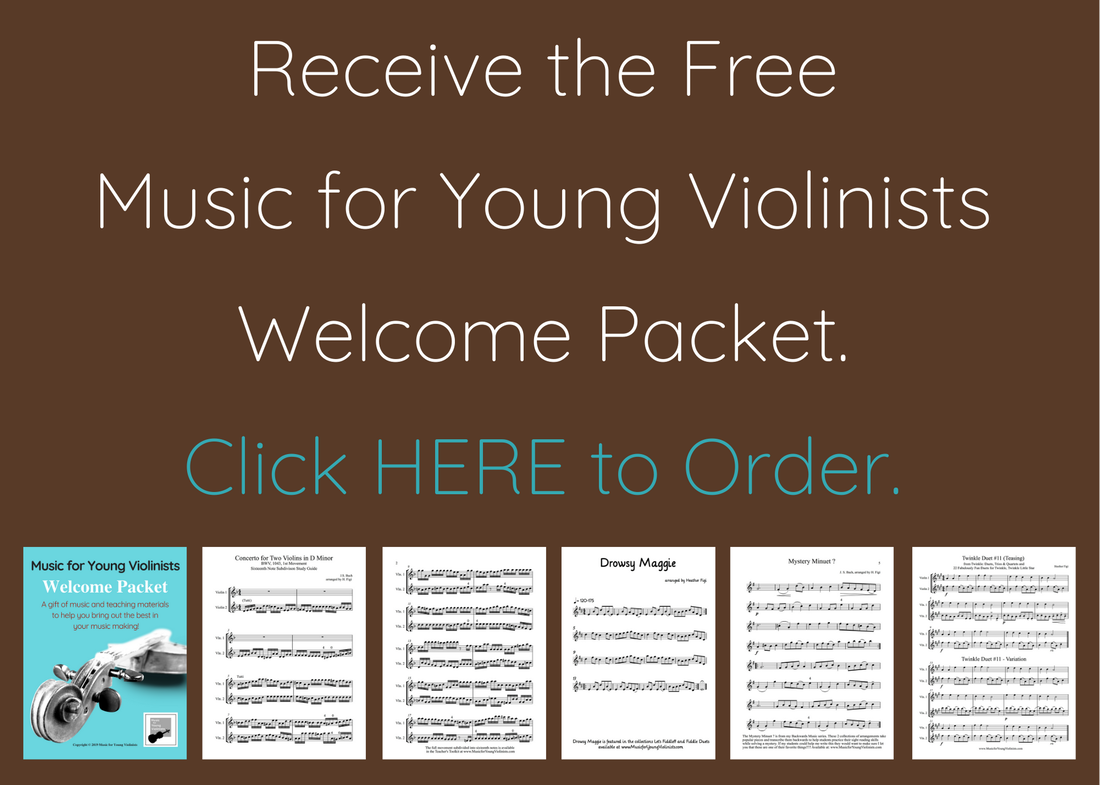 Welcome Packet Music Young Violinists