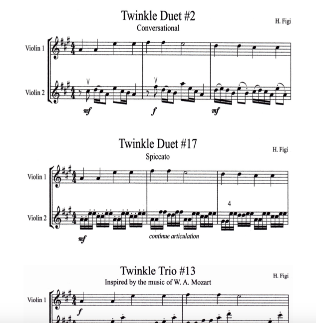Strings Review Violin Sheet Music