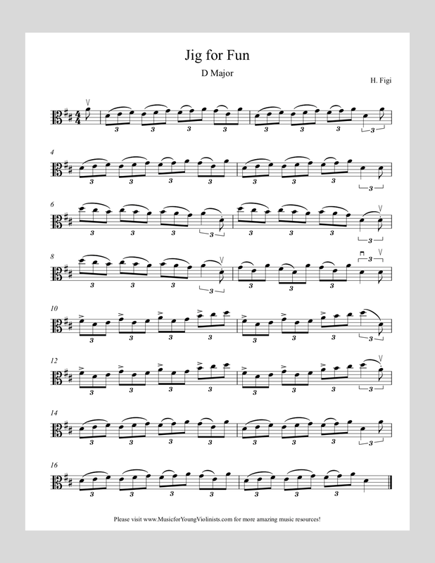 Fiddle jig for viola