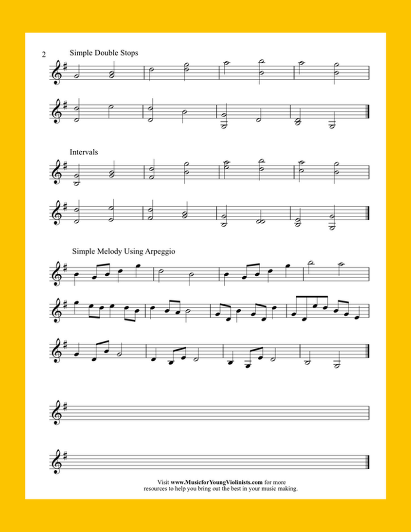 Easy Arpeggios for Violin PDF