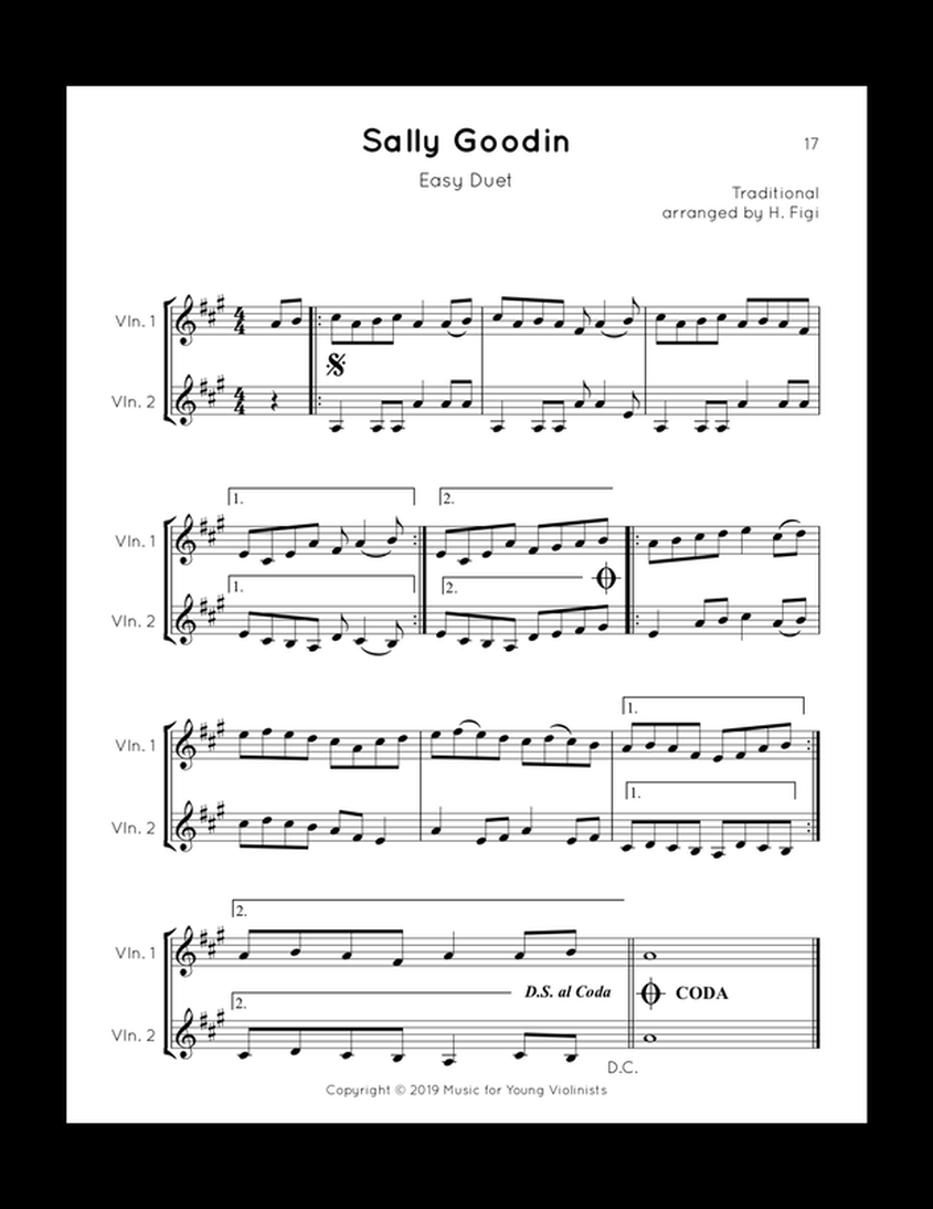 Easy Fiddle Sheet Music for Beginners