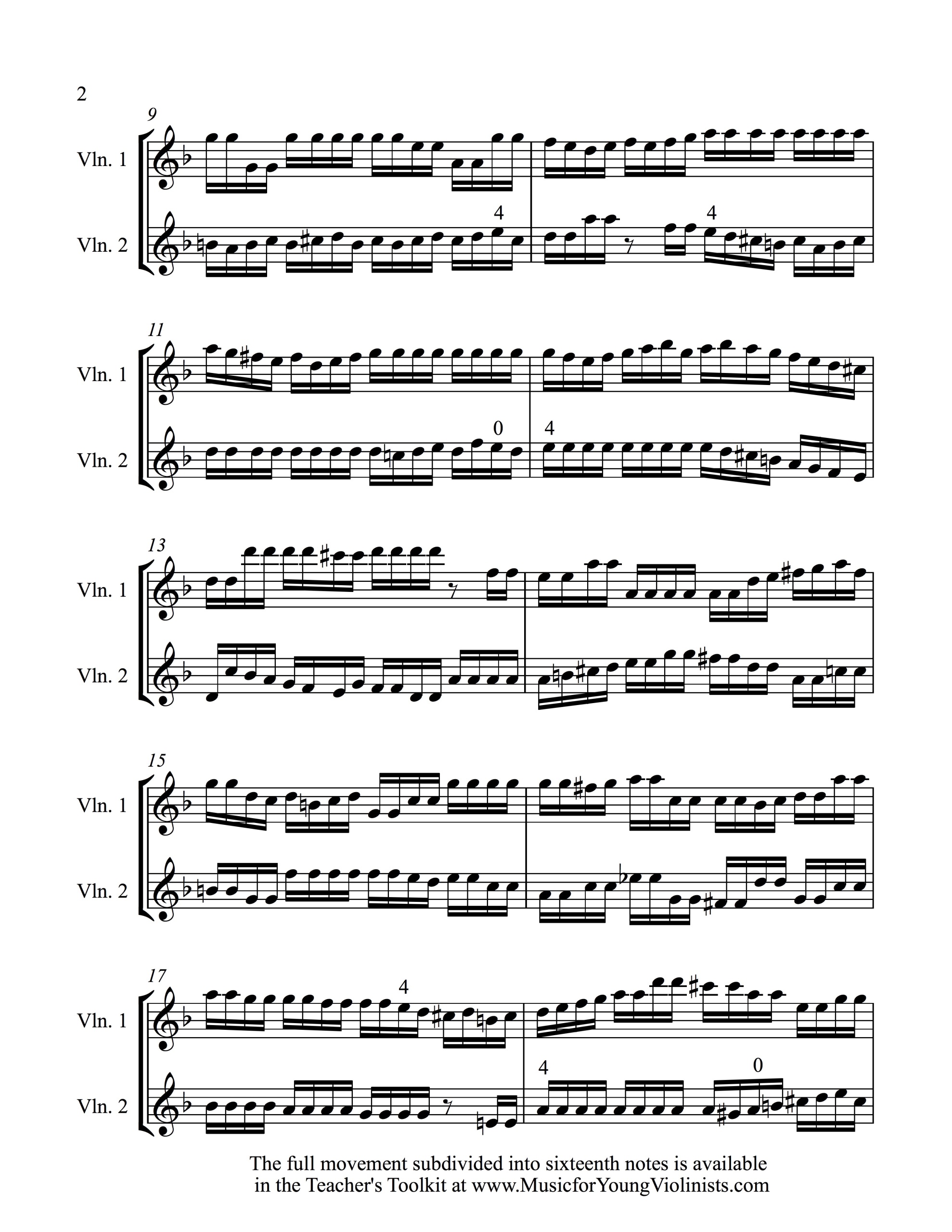 Free Sheet Music For The Violin
