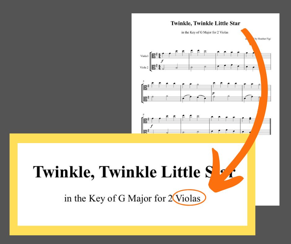 Viola Duet Twinkle